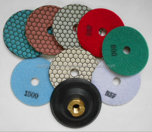 4 inç 100mm petek elmas kuru taş parlatma pedleri