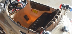 Silla de Peluquería Infantil con Diseño de Auto de Dibujos Animados, Asiento para Niños con Cojín, Silla Elevadora para Peluquería, Silla de Barbero con Música <span class=keywords><strong>MP3</strong></span>, Material PU - Product Image 4