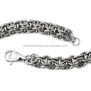 Mode Hochwertige Metall Edelstahl Kette Maille Armband