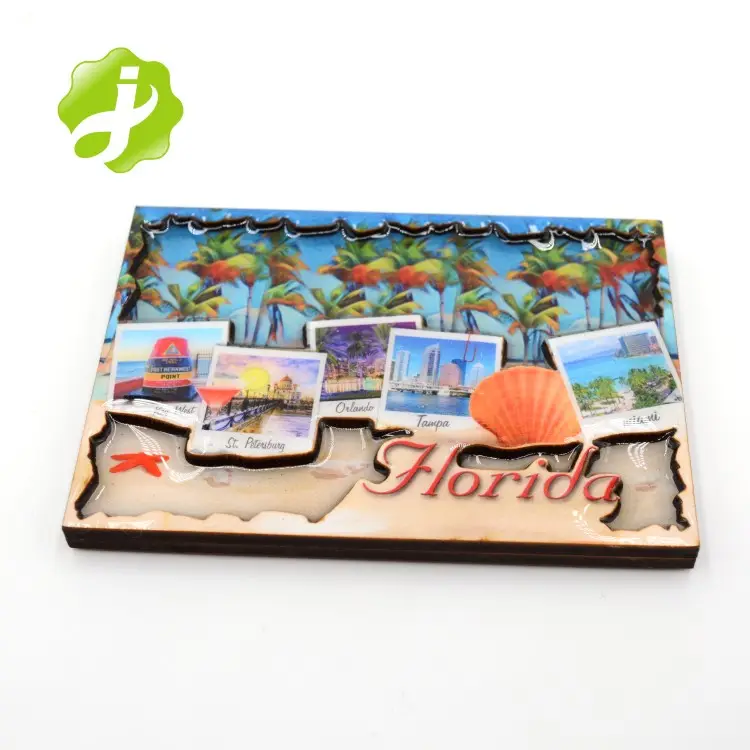 Florida Toeristische Steden Souvenir 3D Custom Koelkast Magneten