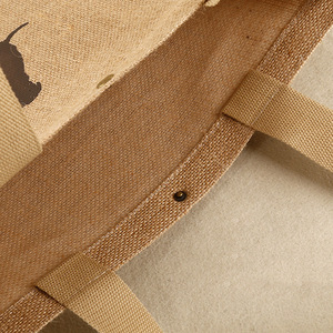 Custom Wholesales Cheap ECO LOGO Printed Promotion Burlap Jute <strong>Bag</strong> <strong>Hessian</strong> Tote <strong>Bag</strong> for Shopping Gift Wedding - Product Image 5