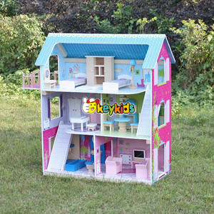 Plans de maisons de poupées en bois pour la vente en gros, 2016, adorables plans de maisons de poupées en bois pour enfants, meilleurs plans de maisons de poupées en bois W06A169 - Product Image 3