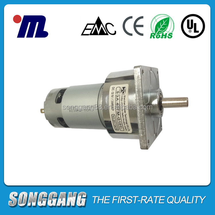 Yüksek Torquqe 12V 30kg.cm DC DİŞLİ Motor RS-775 Gearhead 60mm