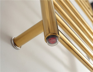 Calentador de Toallas Eléctrico Moderno de Acero Inoxidable con Acabado Dorado Cepillado de Tamaño <span class=keywords><strong>Pequeño</strong></span> - Product Image 4