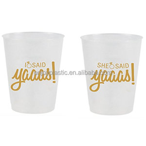 <strong>Reusable</strong> BPA Free 16oz Stadium <strong>Cup</strong> PP Frosted Flex <strong>Cup</strong> for Bachelorette Parties or Bridal Showers - Product Image 2