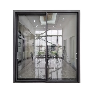 Portes coulissantes à rupture de pont thermique pour patio, portes coulissantes extérieures en aluminium, portes coulissantes en verre pour extérieur - Product Image 3