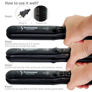 <span class=keywords><strong>Plancha</strong></span> de Vapor Profesional Más Reciente, <span class=keywords><strong>Plancha</strong></span> de Pelo de Cerámica y <span class=keywords><strong>Titanio</strong></span> de Calentamiento Rápido - Product Image 5