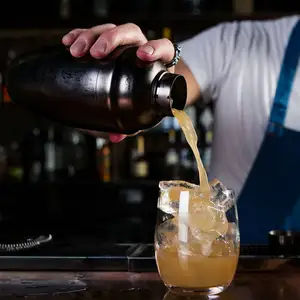 Bình Lắc Cocktail Cao Cấp 550Ml Bình Lắc Bằng Thép Không Gỉ 4 Màu Thanh Martini Uống Rượu Công Cụ Pha Chế Tiệc Tùng