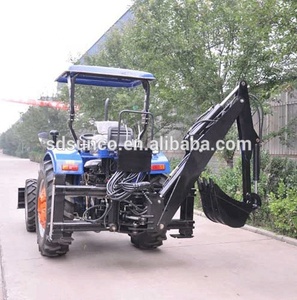 Tracteur YTO YTO <span class=keywords><strong>704</strong></span> avec équipements Chargeur frontal, pelle rétrocaveuse, grue à remorque à bois, lame de bulldozer - Product Image 6