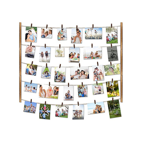 2018 nuevo diseño 26x29 x Simple casa Oficina <span class=keywords><strong>bar</strong></span> decoración colgante de pared DIY <span class=keywords><strong>marcos</strong></span> línea de madera Marco de imagen - Product Image 1