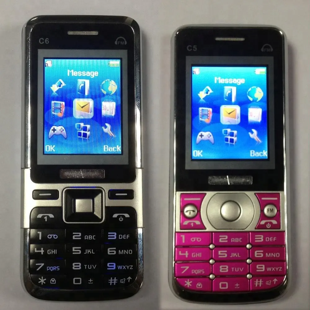 Billiges Telefon C6 C3 Quad Band Dual-SIM-Karte Handy Q9 mit TV
