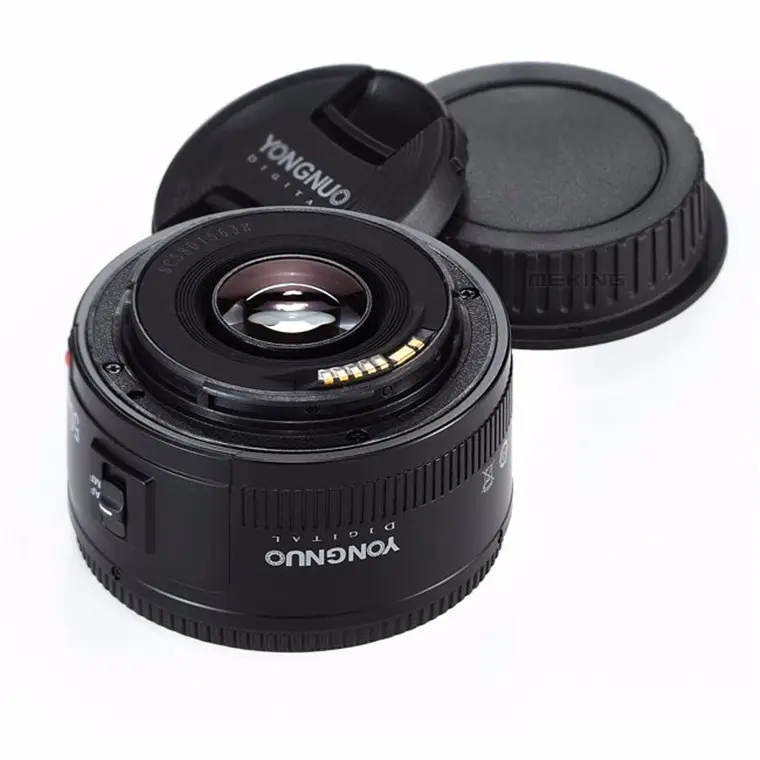 Profesyonel Yongnuo 50mm yn50mm lens f/1.8 AF/MF büyük diyafram otomatik odaklama canon DSLR kamera için