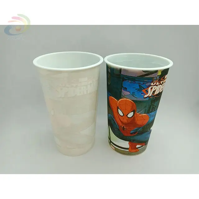 Personalizado Impresso Cor Mudando Plastic Coffee Cup copo café reutilizável