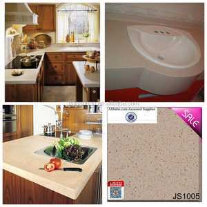 Cắt Theo Kích Thước Chế Tạo Thạch Anh Countertop Bếp Countertop Nhân Tạo Thạch Anh Đá Phiến Giá Rẻ - Product Image 4