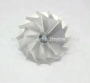 T76 72.20/102.35mm 7+7 blades Turbocharger milling/aluminum 2618/Billet compressor wheel for racing