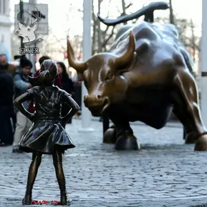 Estátua de bronze grande, tamanho útil da escultura de bronze bull para uso externo