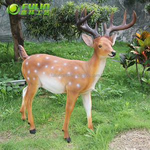 Commercio all'ingrosso outdoor artigianale decorazione del <span class=keywords><strong>giardino</strong></span> della resina vita size deer statue - Product Image 5