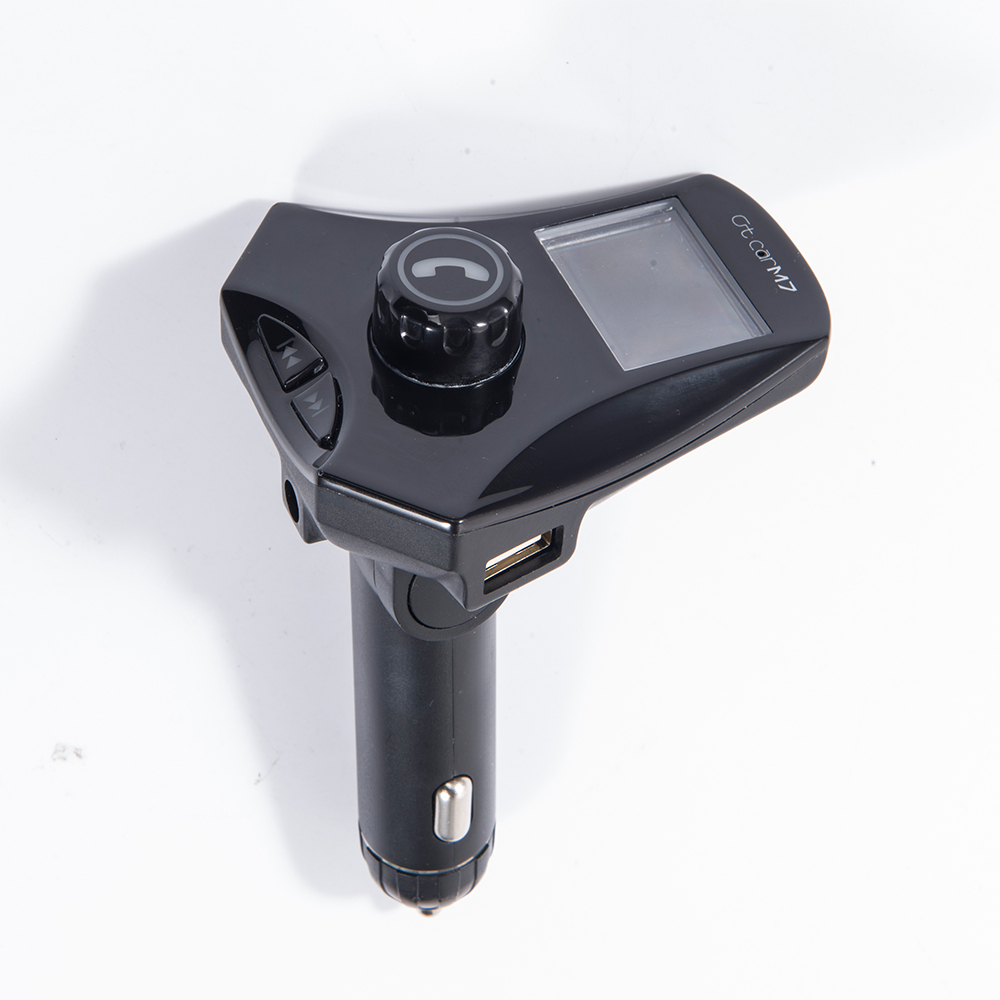Bluetooth Transmisor de FM, Kit inalámbrico Para Coche con Cargador de Coche de Doble Puerto para Dispositivos de Audio Móvil