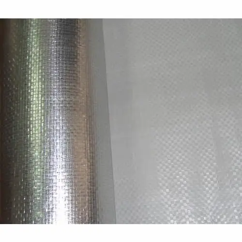 PE Tarpaulin laminte foil / Thermal Isolation /aluminum foil woven fabric