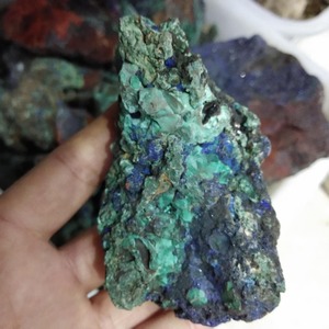 Espécimen mineral Natural de <span class=keywords><strong>malaquita</strong></span> de <span class=keywords><strong>azurita</strong></span>, precio bajo - Product Image 1