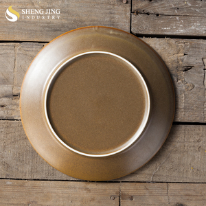 Venta al por mayor Hotel restaurante marrón <span class=keywords><strong>vajilla</strong></span> japonés placa de cerámica - Product Image 3