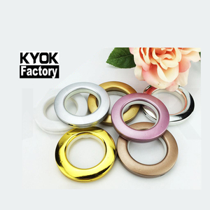 Anneaux pour rideaux en gros KYOK, anneaux pour rideaux en ABS de 60 mm - Product Image 2
