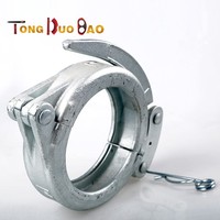 Collier de serrage de 5 pouces, en acier inoxydable, pour tuyaux de pompe à ciment, meilleure vente