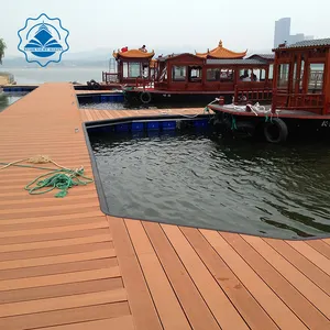 Marine Nguồn Cung Cấp Màu Xanh Sử Dụng HDPE Nhựa Đa Chức Năng Nhỏ Pontoon Cube Modular Máy Bay Phản Lực Trượt Tuyết Nổi Dock Thực Hiện Tại Trung Quốc