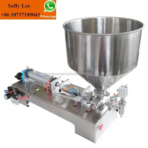 desk top gel liquid oil paste glue volumetric viscosity filling machine piston filler doser