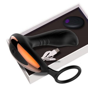 La ricarica silicone elettrico di massaggio prostatico <span class=keywords><strong>Anale</strong></span> Spina Con Controllo <span class=keywords><strong>A</strong></span> Distanza, 2 in 1 Potente Massager Della Prostata Giocattoli Del Sesso Per Gli Uomini - Product Image 2