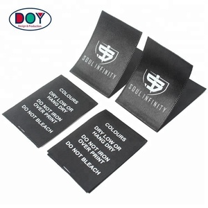 Etiquetas de Cuidado de Satén para Ropa con Logotipo Impreso Personalizado, Suministro Directo de Fábrica, con Instrucciones de Lavado - Product Image 5
