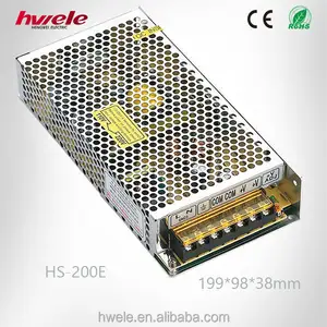 Transformator LED 220V 12V HS-200E untuk Tampilan LED dengan CE ROHS