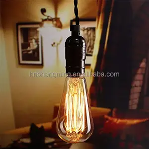 Vintage Thomas Edison Ampoules À Incandescence de 60 Watts 120 Volts E26 E27 Culot Moyen Antique Lampe Ampoule