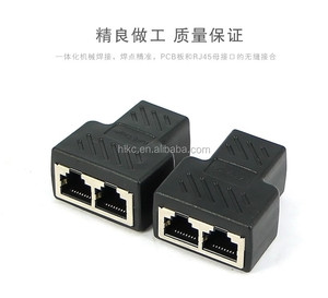 Répartiteur de câble réseau RJ45 3 voies, RJ45 femelle vers 2 RJ45 femelles, répartiteur de câble <span class=keywords><strong>Ethernet</strong></span> LAN, <span class=keywords><strong>coupleur</strong></span> - Product Image 1