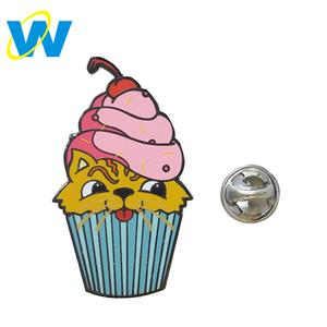 2018 Venta caliente, <span class=keywords><strong>el</strong></span> embrague de la mariposa de torta de la taza gato esmalte pin de solapa de esmalte duro - Product Image 1