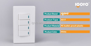 Igoto estándar latina interruptor eléctrico de la pared 4 gang <span class=keywords><strong>125</strong></span> V para el hogar - Product Image 2