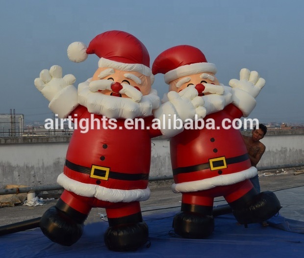 Decorazione Natalizia Gonfiabile Da Giardino Con Babbo Natale, 1.2 Metri, Con Luci E Ventola Inclusa, Per Esterno E Interno