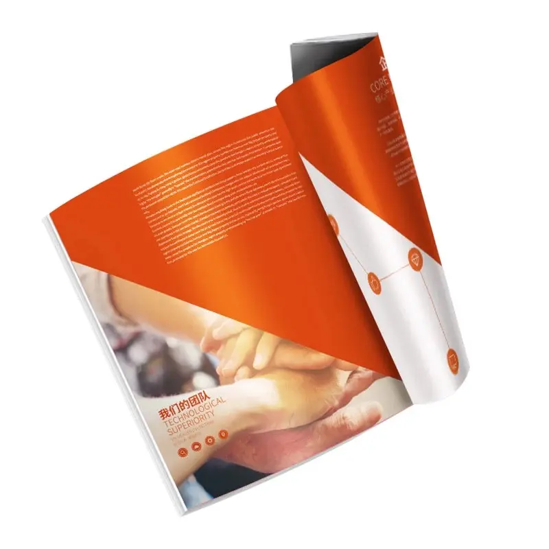 Brochura personalizada da cor da impressão 2019