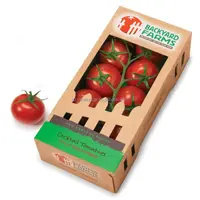 Pvc Paper Material Strawberry Mango Tomato Packing Box