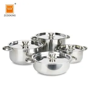 High Quality Stainless Steel Induction Korean Cookware Set With Steel Lid