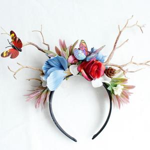 739G Cosplay Costume Party <span class=keywords><strong>de</strong></span> noël Cheveux bandes Elk Andouiller Animal Cerf Cornes rennes Bandeaux - Product Image 1