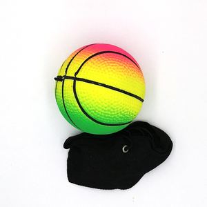 Pelota de muñeca deportiva <span class=keywords><strong>con</strong></span> cuerda elástica, rebote de goma, baloncesto, tenis y fútbol - Product Image 4