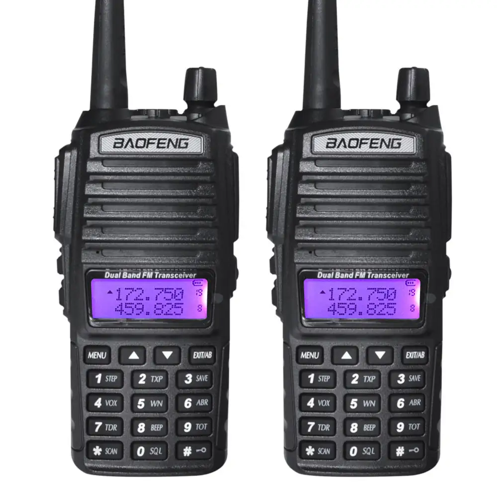 En çok satan ucuz el Dual Band 2 yönlü radyo uzun mesafe Ham radyo 5-10km Tri güç Baofeng UV-82 8watt Walkie Talkie