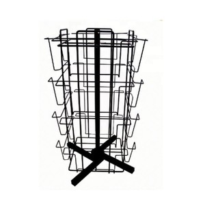 Ruimei 24 Pockets chào hiển thị Rack với biển quảng cáo xoay hiển thị Rack cho Boutique, tủ rack cho cửa hàng bán lẻ - Product Image 6