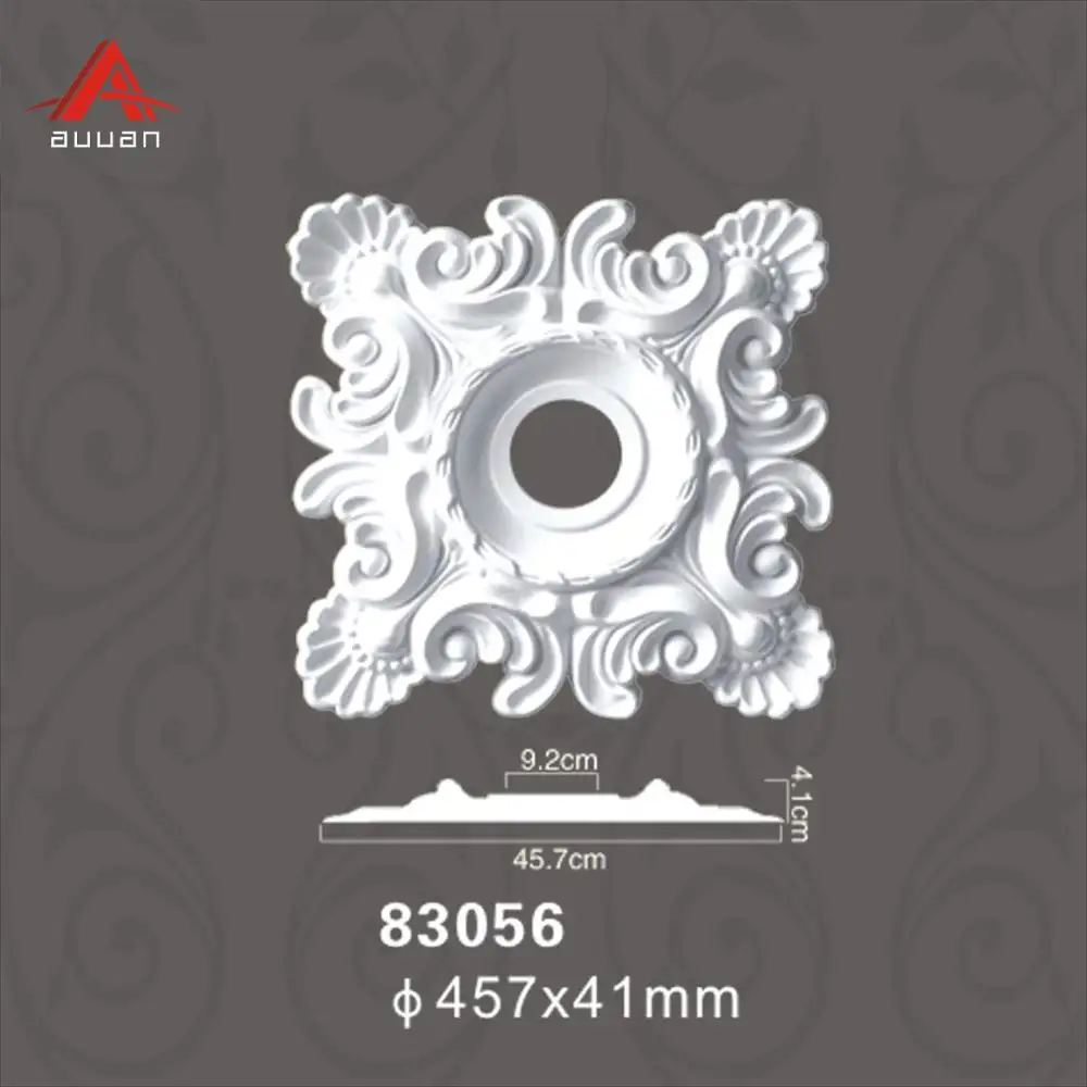 PU Luxury Ceiling Medallion Types Of Ceiling Medallion Decoration Ceiling Rose