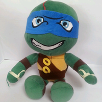 Tortuga ninja de peluche suave, personaje de dibujos animados personalizado, Juguetes