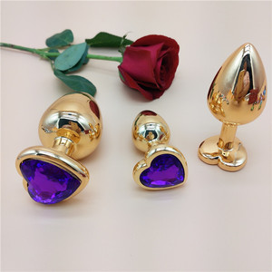 Tapón Anal de Acero Inoxidable Dorado para Hombres y Mujeres, Masturbación Sexual - Product Image 3