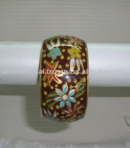 Nouveau bracelet en laiton avec manchette peinte à la main, bracelet tendance pour filles et femmes - Product Image 3