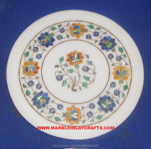 High Quality Marble Inlay Handmade Art Plate - Product Image 1