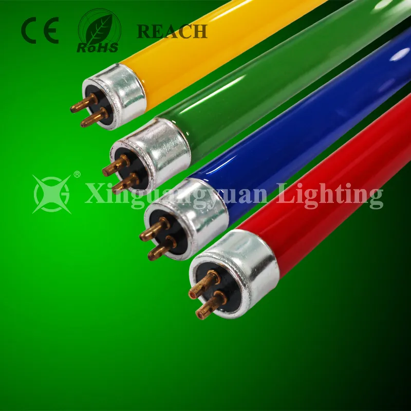 Fluorescent Decorative T8 10W-58W 110/220V G13 Fluorescent Red Green Blue Yellow Color Tube Lights